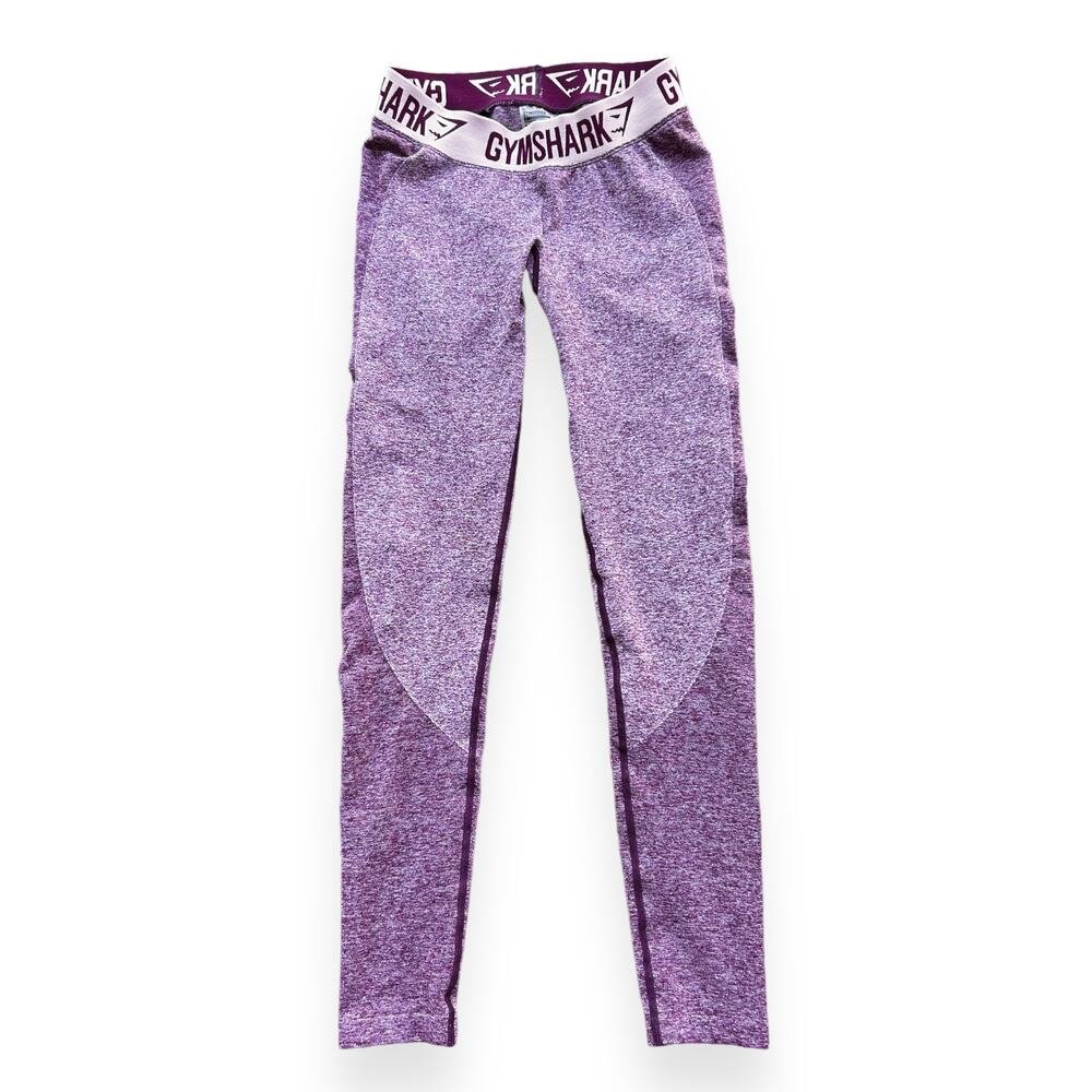 GYMSHARK Maroon Marbled Athletic Leggings Size Medium